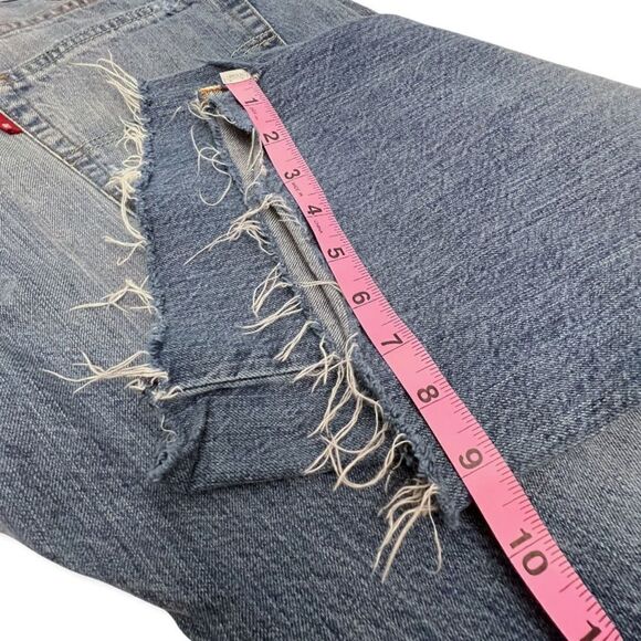 Levi's Distressed 569 Loose Straight Fit Jeans - Picture 8 of 13